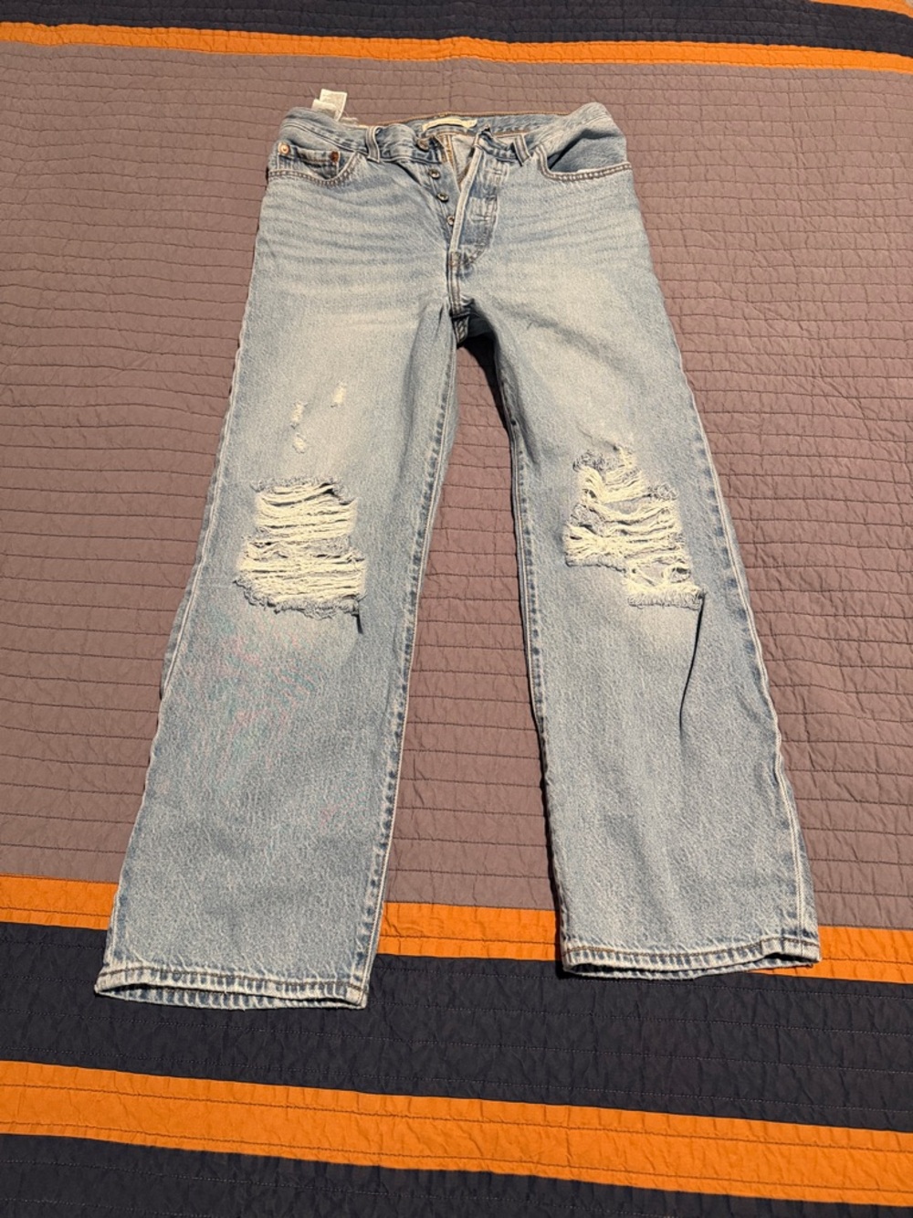 Light Blue Distressed Women’s Jeans